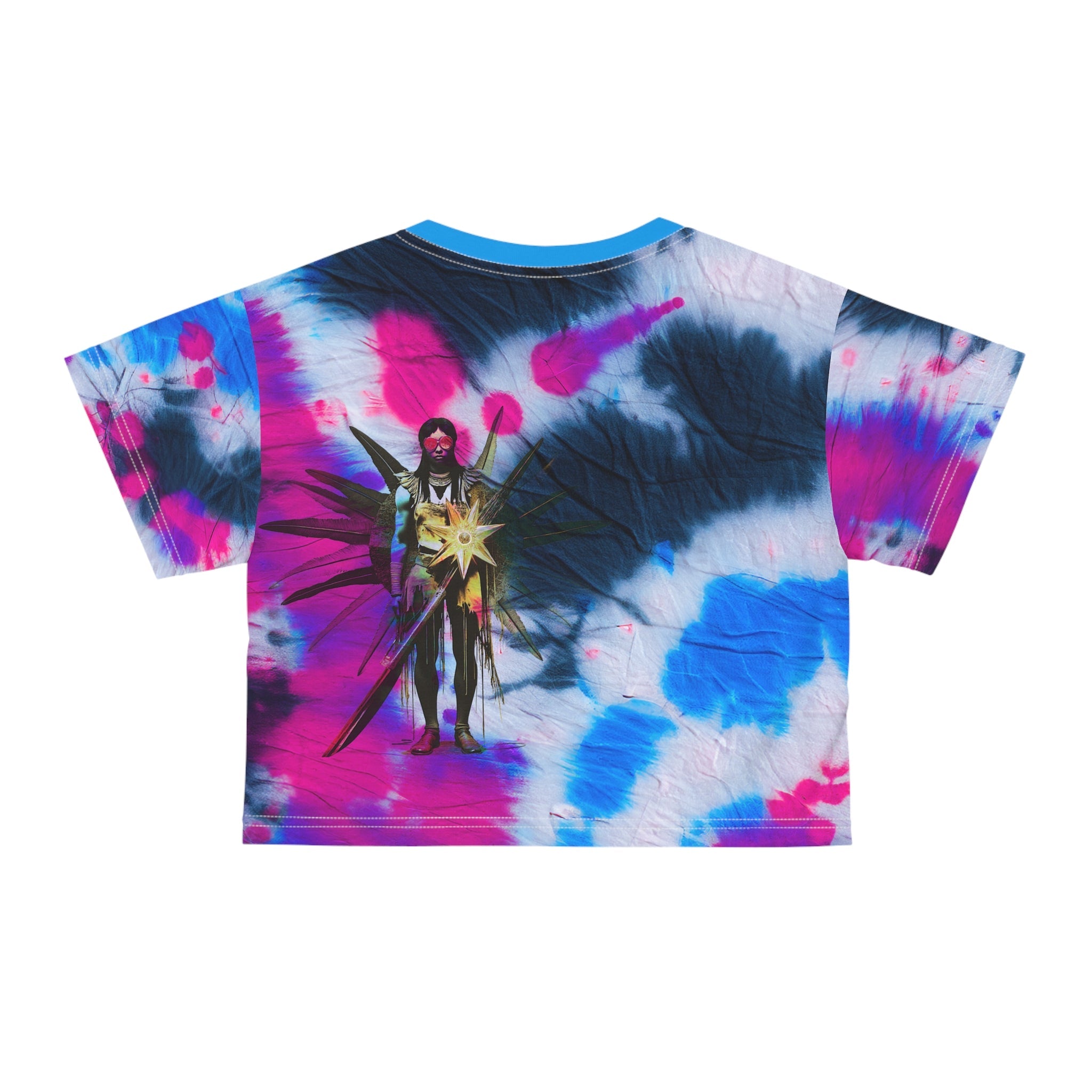 Amaru  Khan Tye-Dye Crop Tee