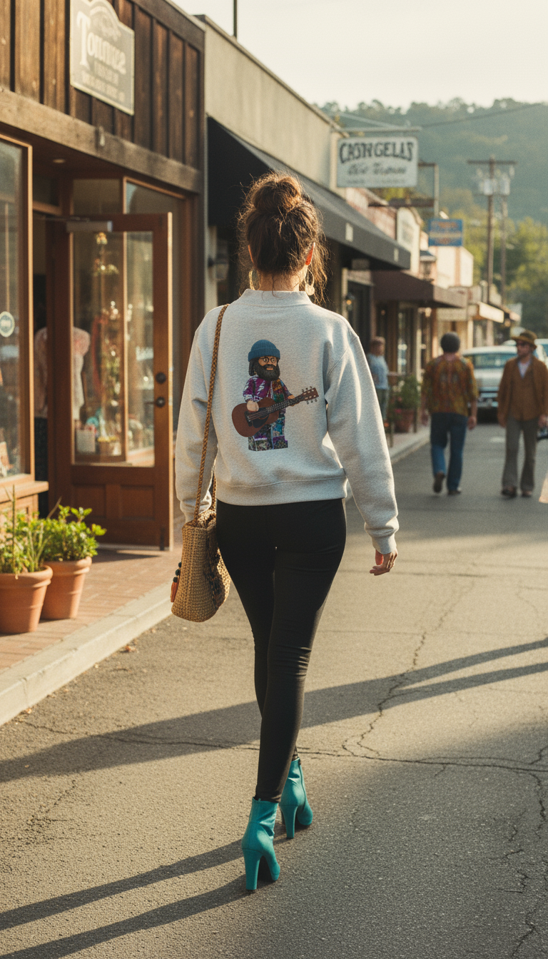 Dead Head Thunder Essential Fleece Mid-Neck Crew Sweatshirt