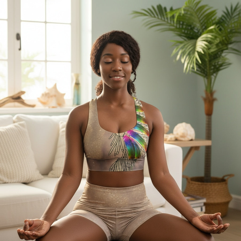 Hazey Breeze Longline Sports Bra